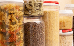 Store food in containers that pests can't get into